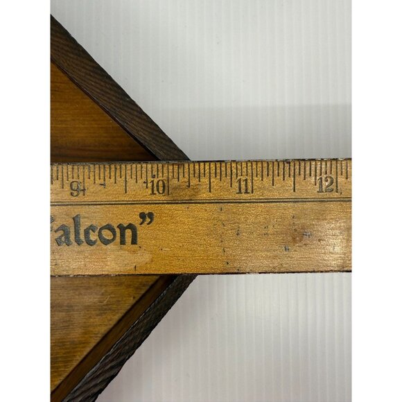 Vintage Artist Signed Hand Painted Owl House Wood Oval‎ Plaque 7"x10 1/2" Retro - Picture 7 of 8